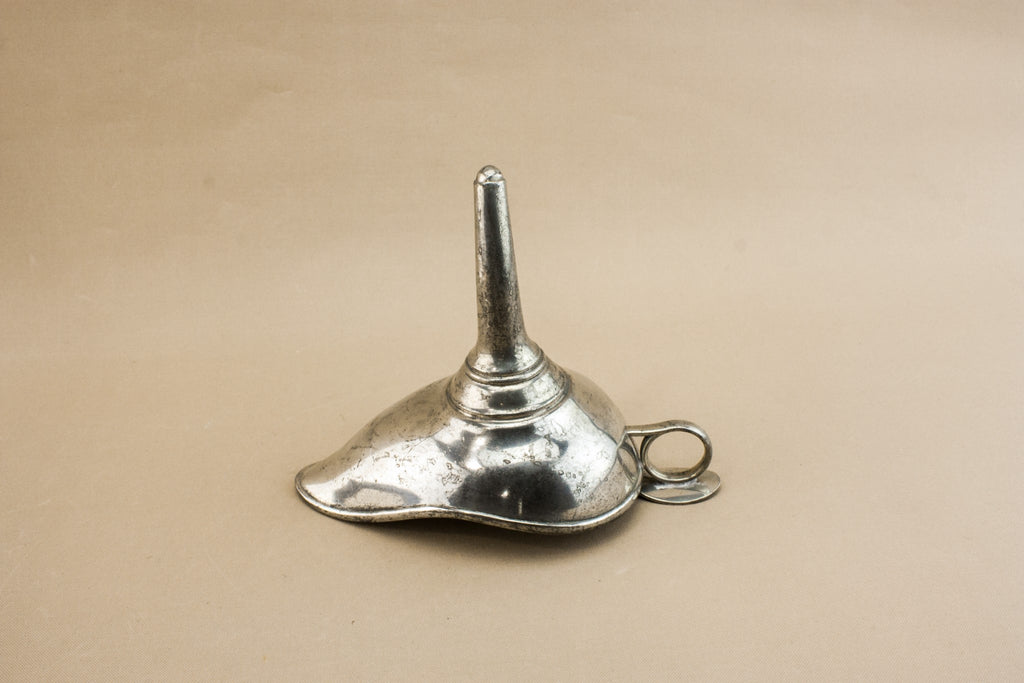 Pewter wine decanter funnel
