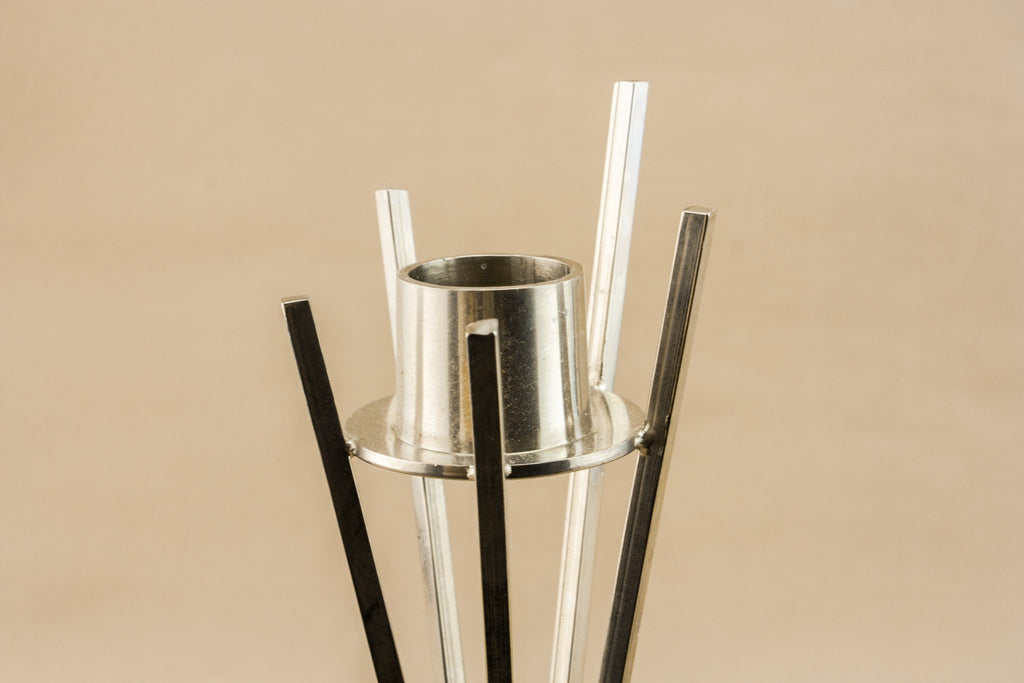 2 Modernist candlesticks