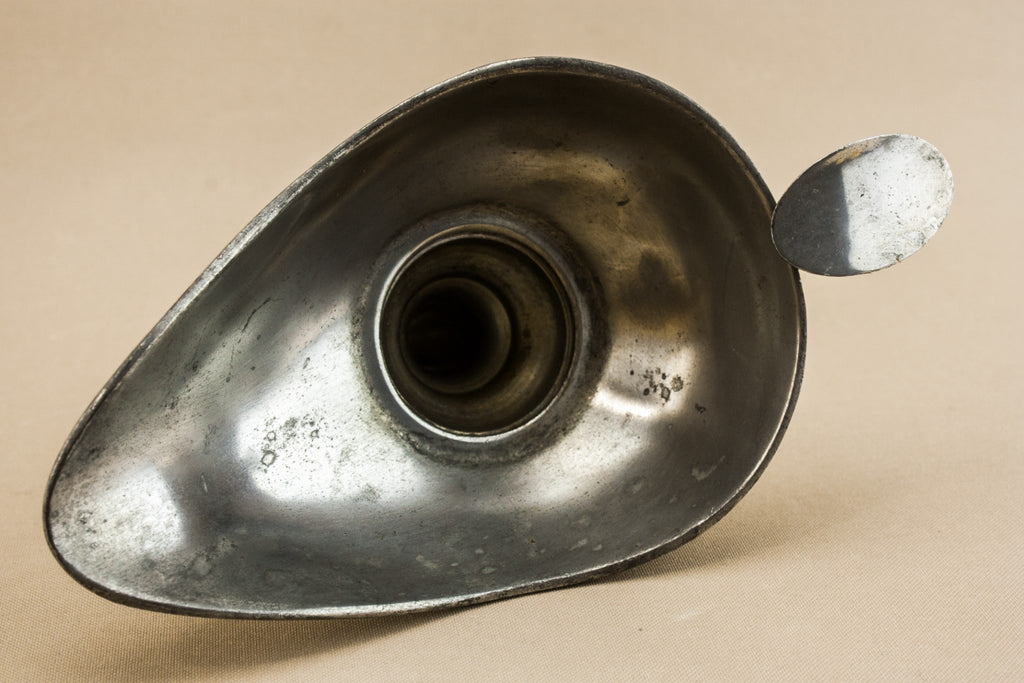 Pewter wine decanter funnel