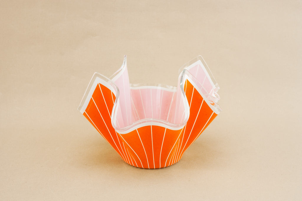 Modernist glass bowl