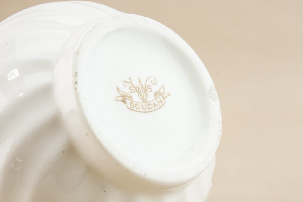 White bone china creamer