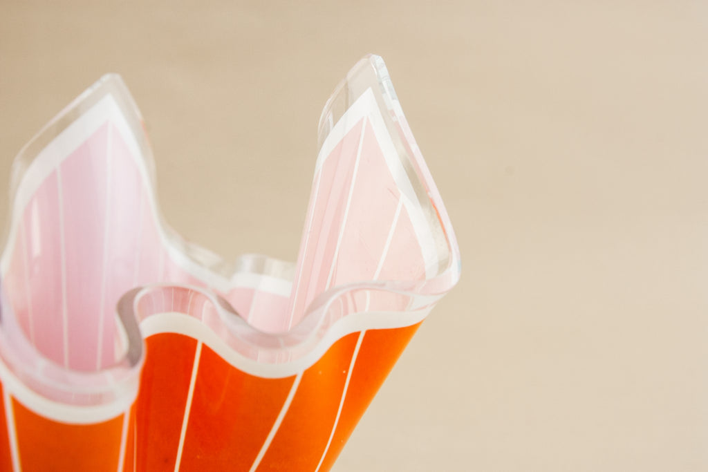 Modernist glass bowl