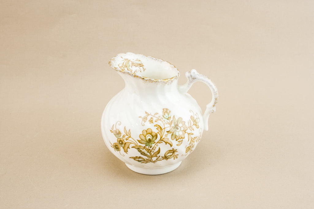 White bone china creamer
