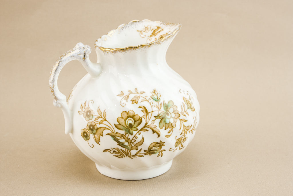 White bone china creamer