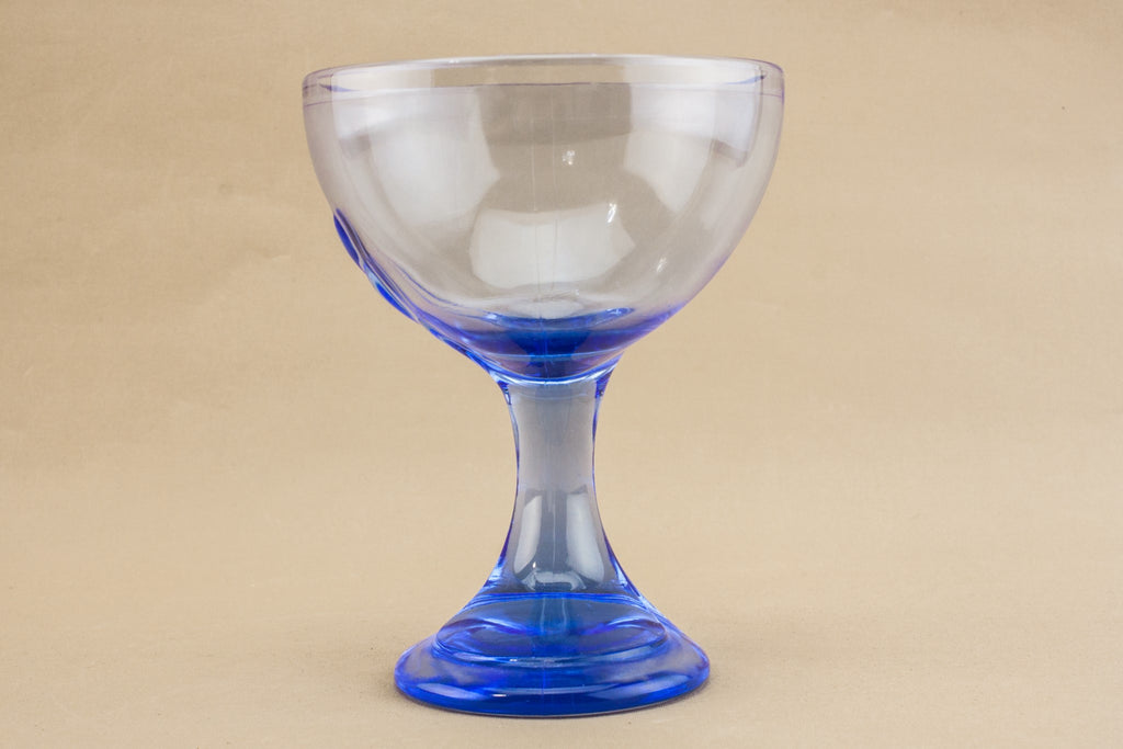 6 glass dessert stem bowls