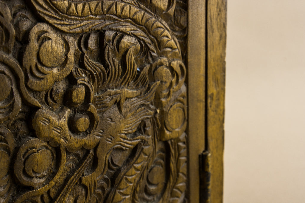 Wooden dragon cabinet