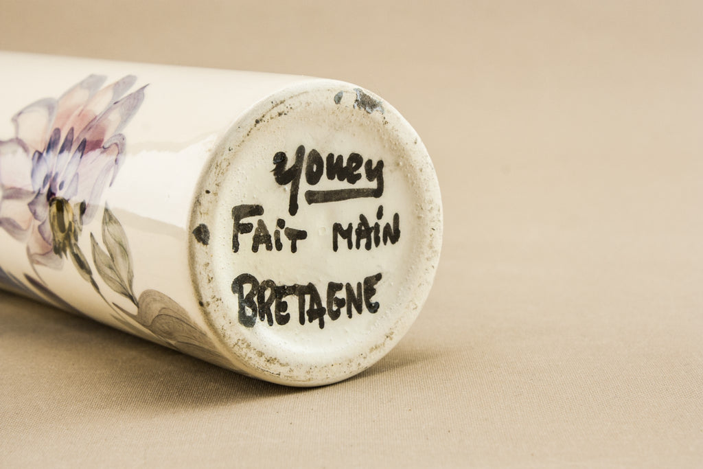 Tall thin pottery vase