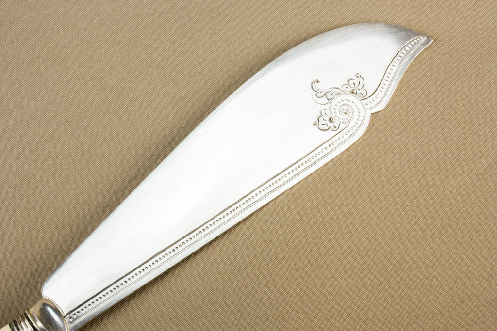 Serving fork & knife set