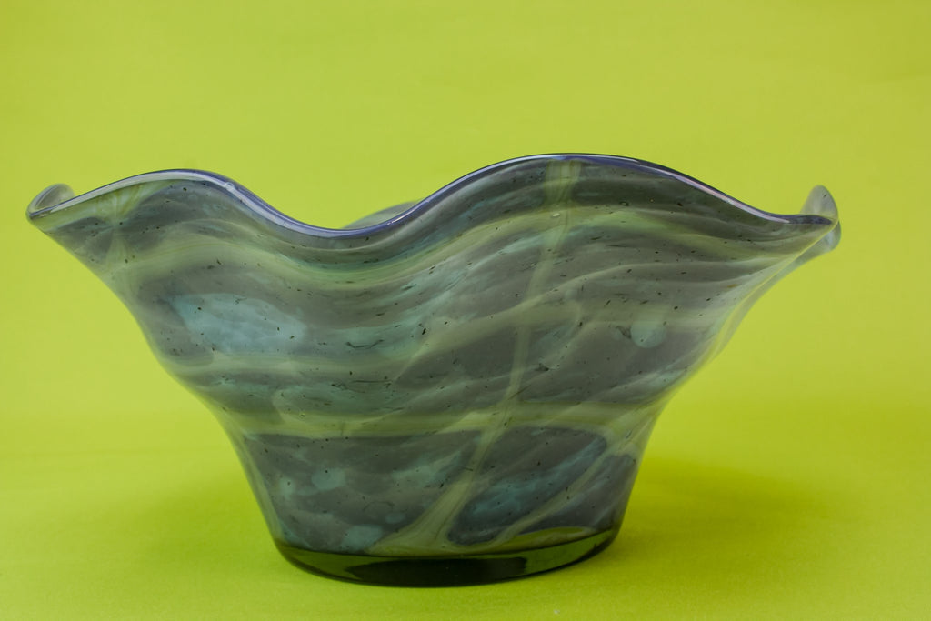 Modernist glass bowl
