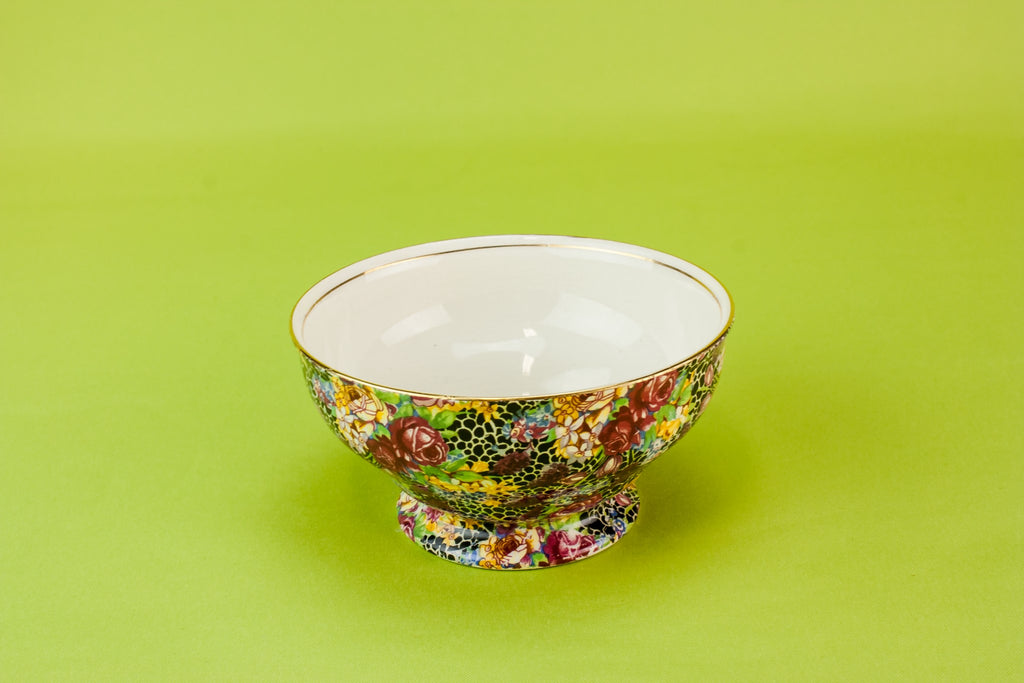 Chintz sugar bowl