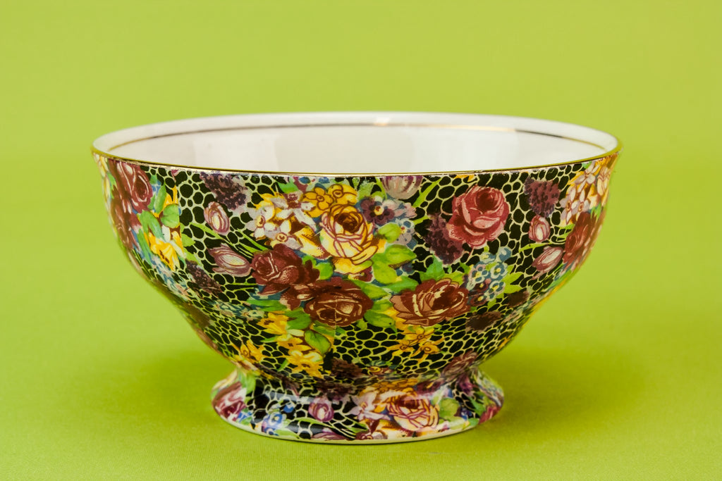 Chintz sugar bowl
