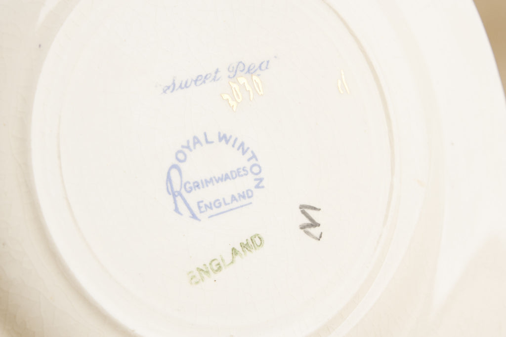 4 Royal Winton pottery plates
