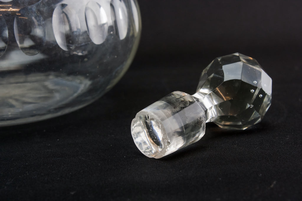 Cut glass wine decanter