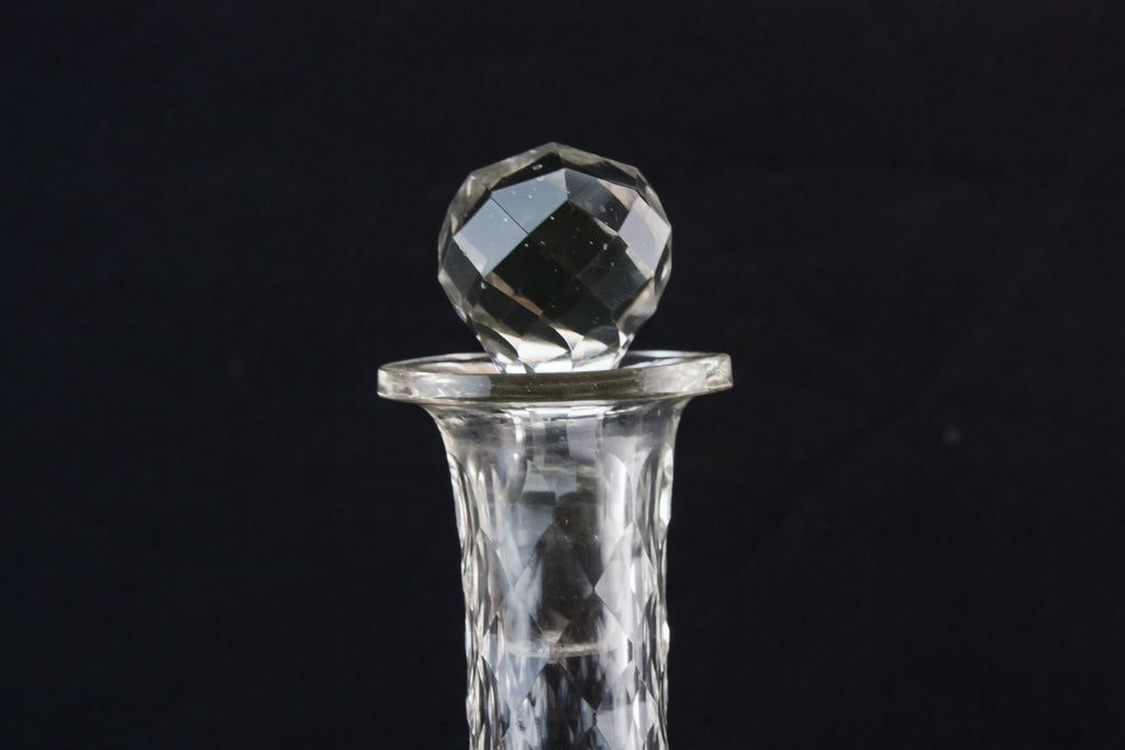 Cut glass wine decanter