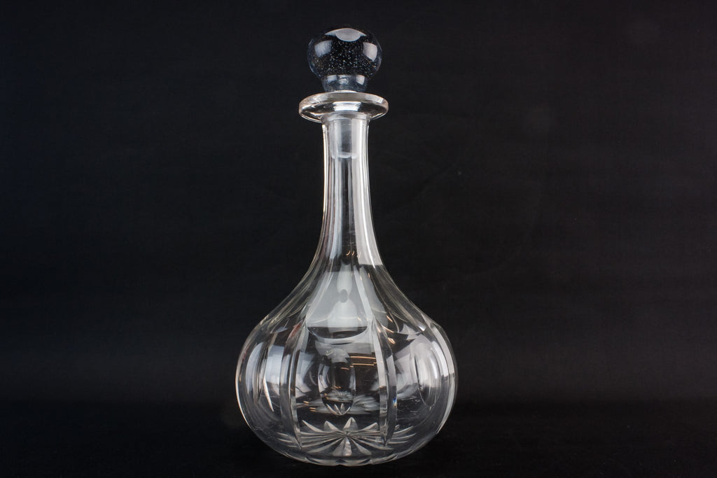 Port cut glass decanter