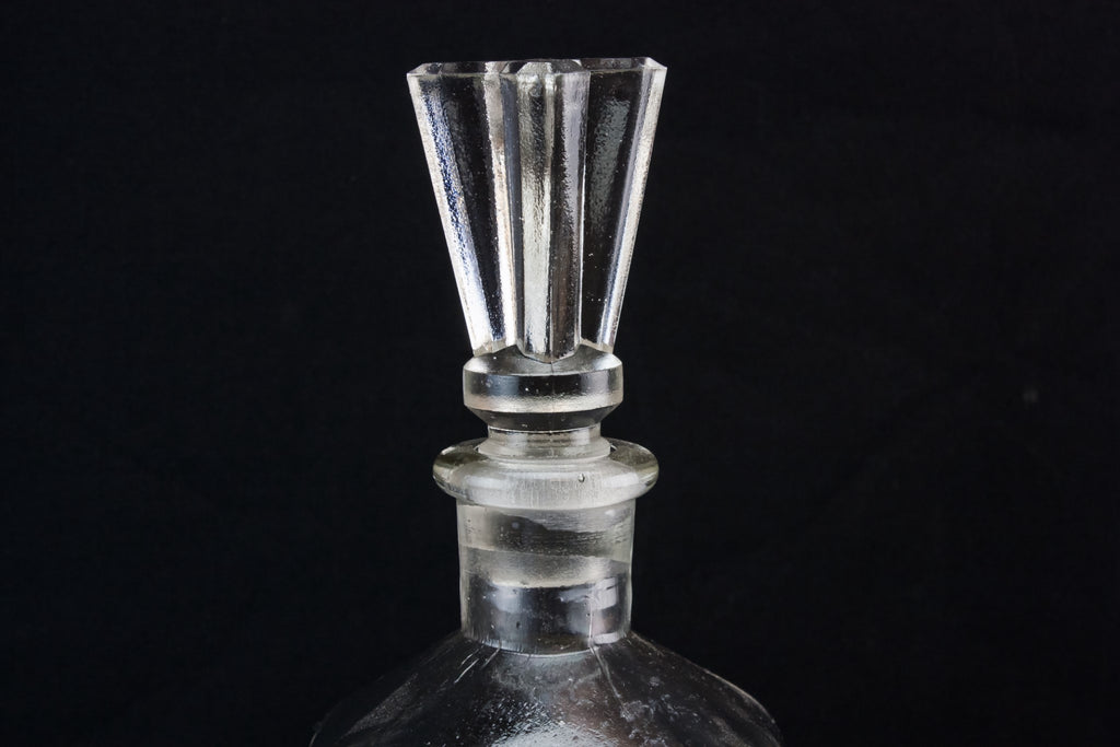 Square glass decanter