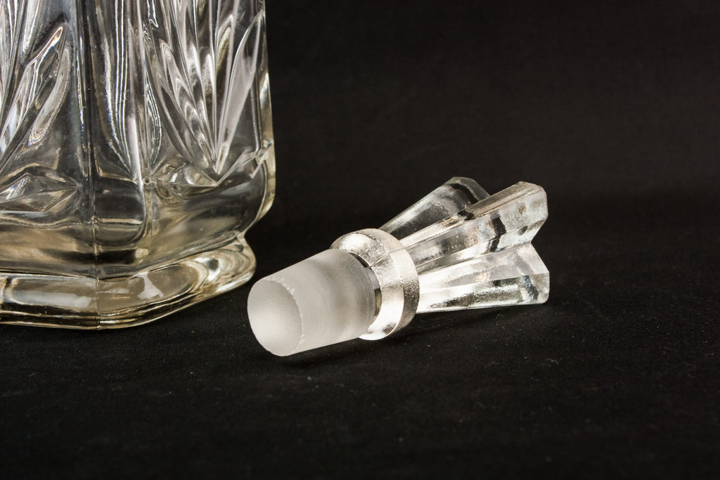 Square glass decanter
