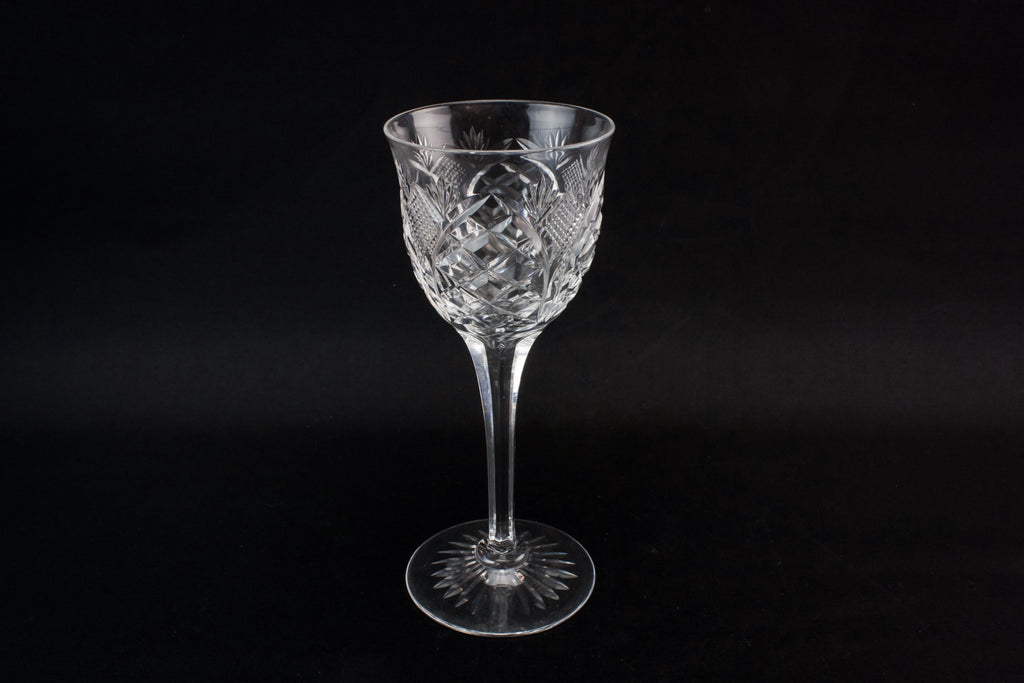 Crystal wine glass