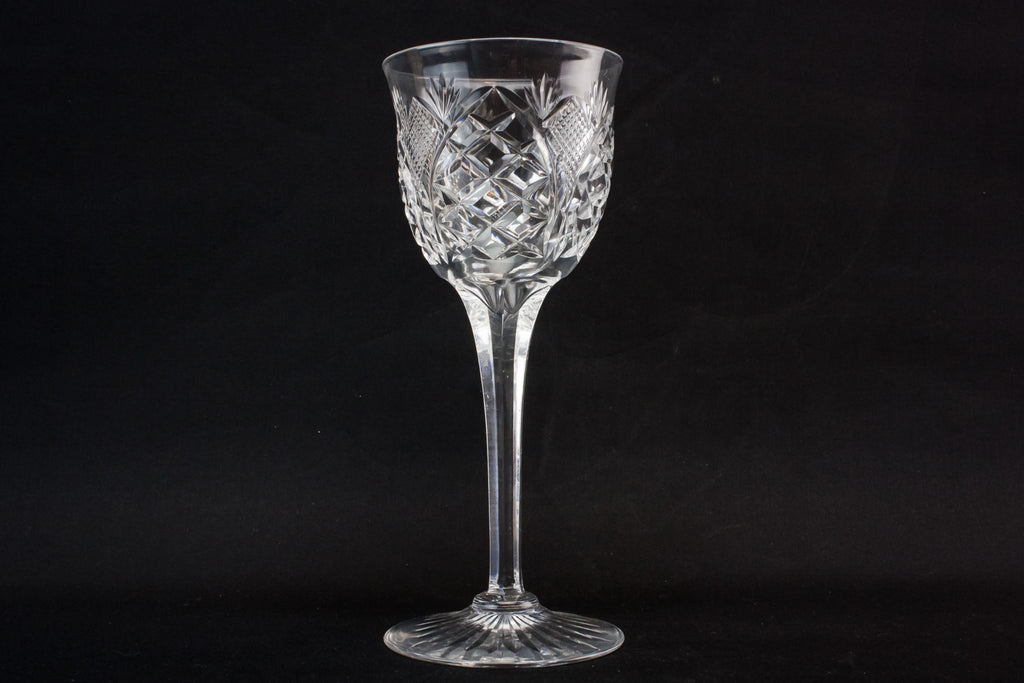 Crystal wine glass