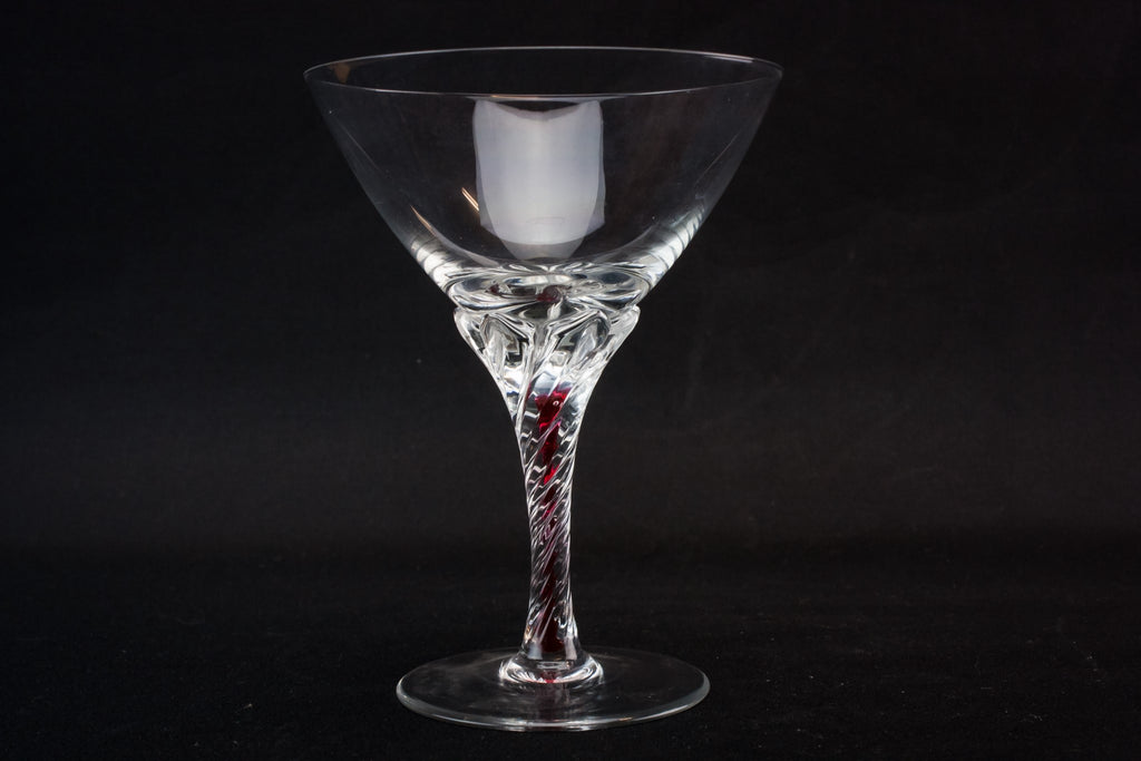 Stem cocktail glass