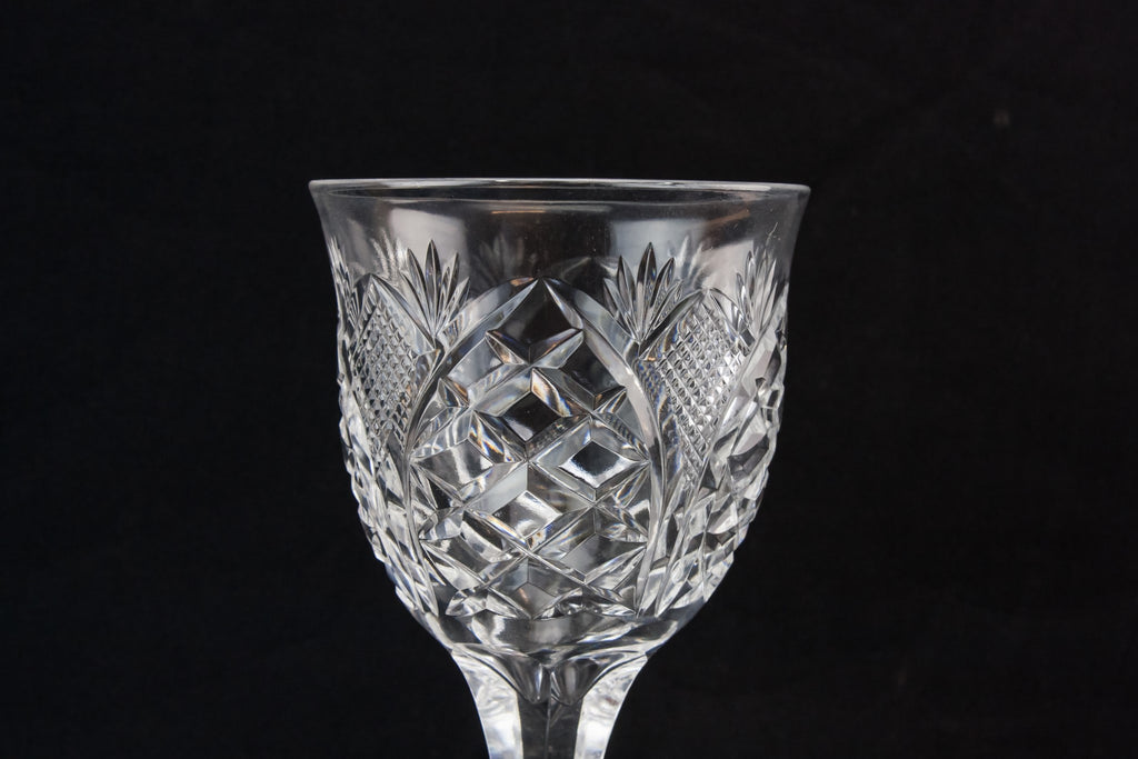Crystal wine glass
