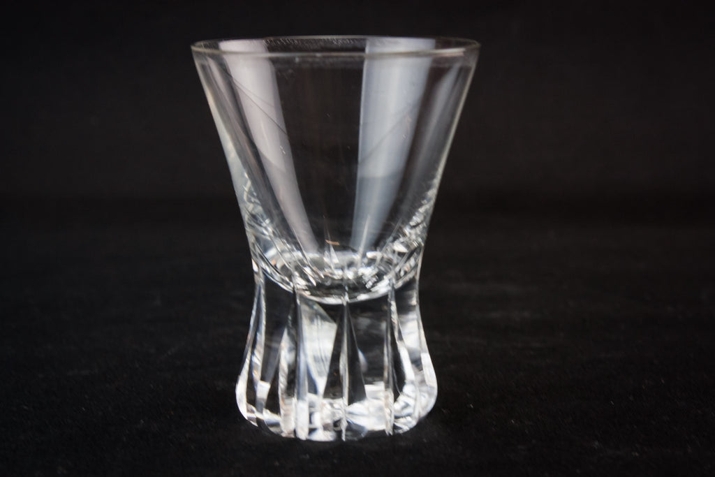4 crystal shot glasses