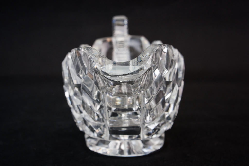 Art Deco glass gravy boat