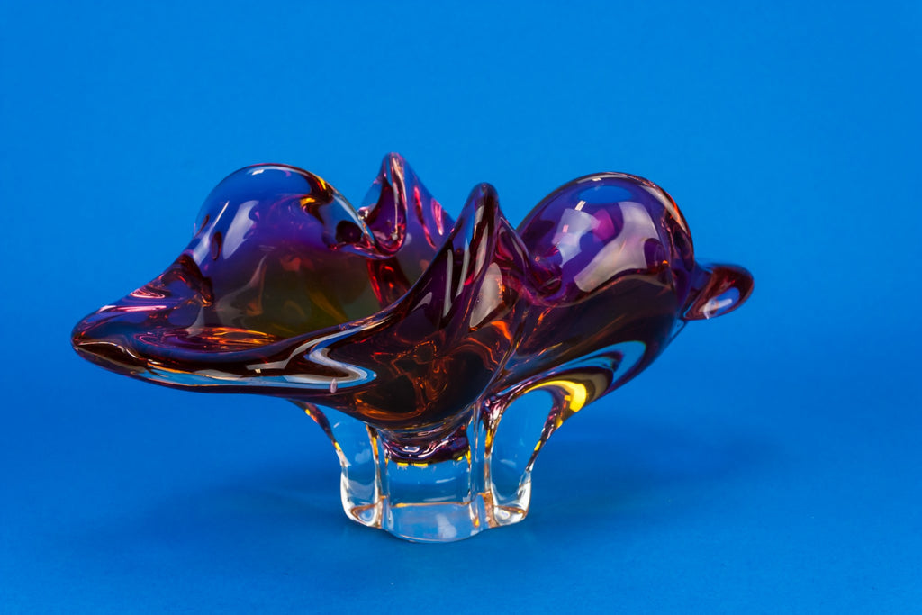 Modernist glass bowl