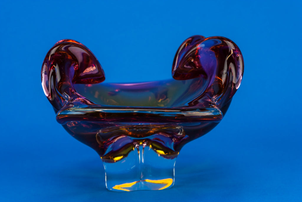 Modernist glass bowl