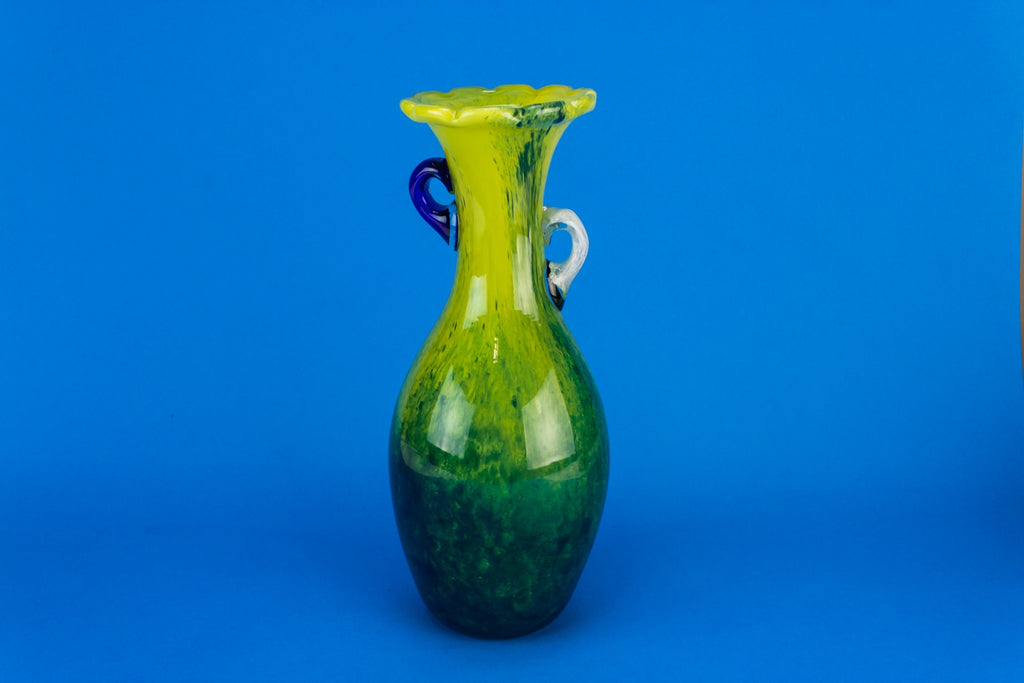 Tall glass vase