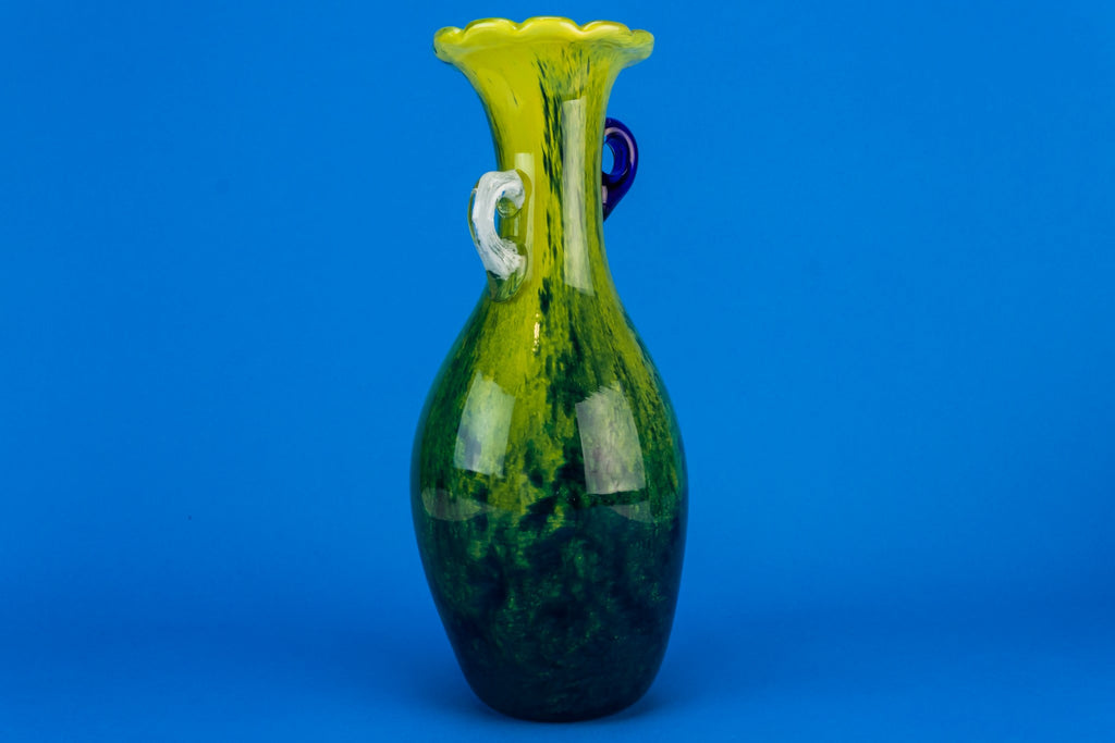 Tall glass vase