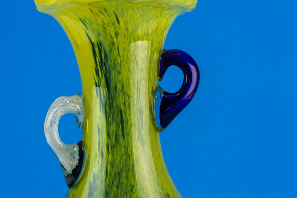 Tall glass vase