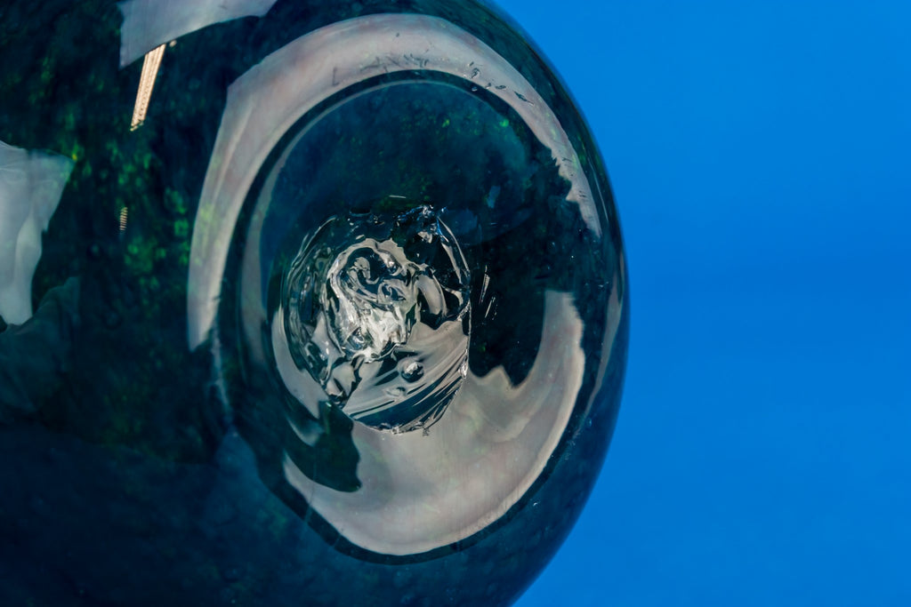 Tall glass vase