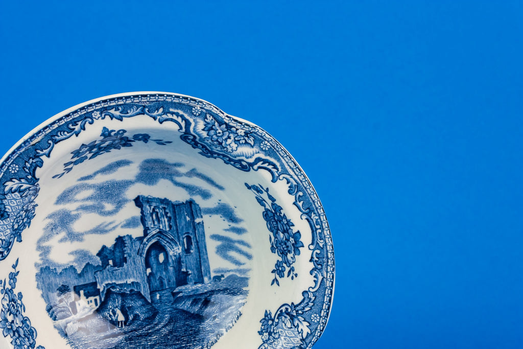 6 retro pottery dessert bowls