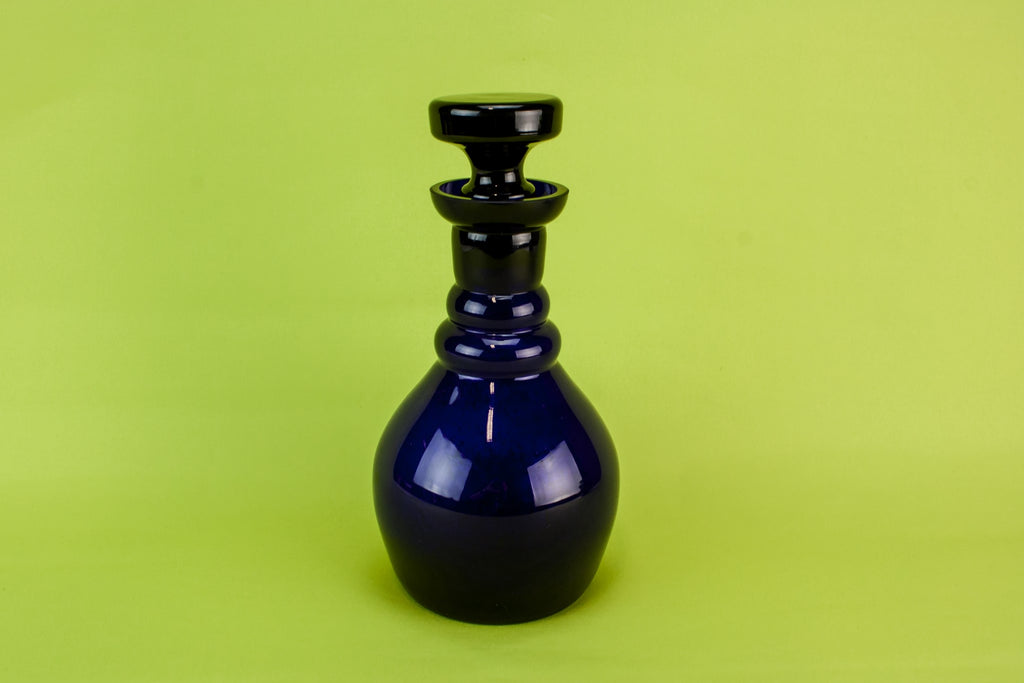 Bristol blue barrel decanter