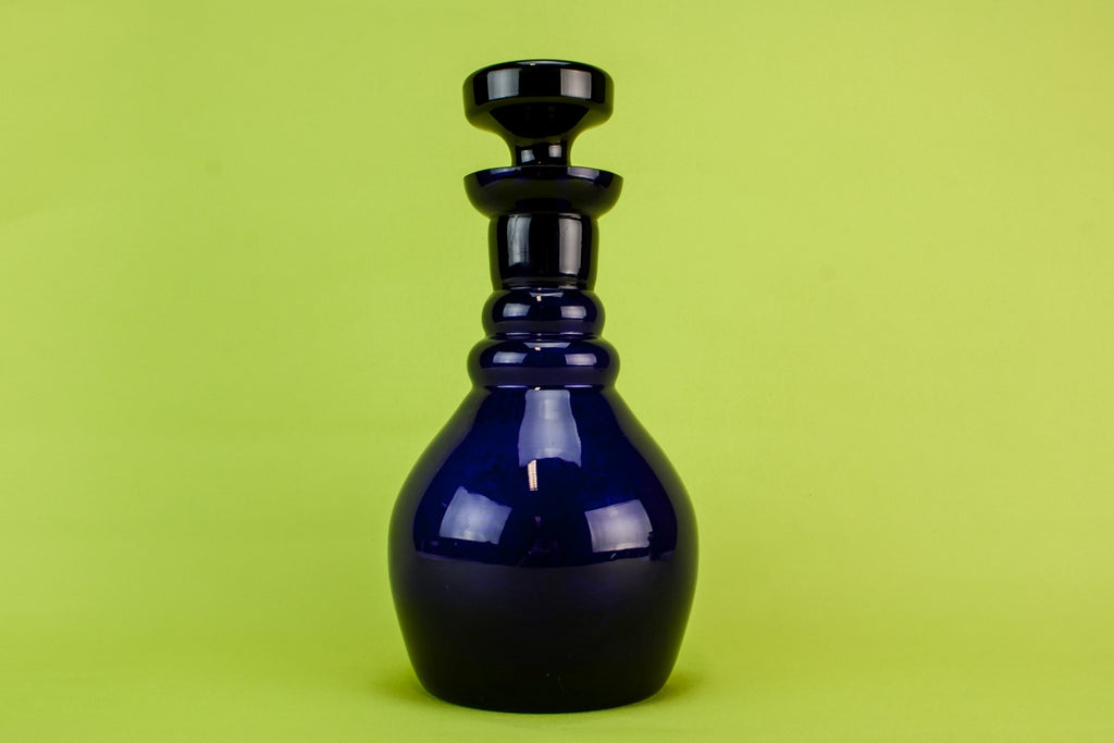 Bristol blue barrel decanter