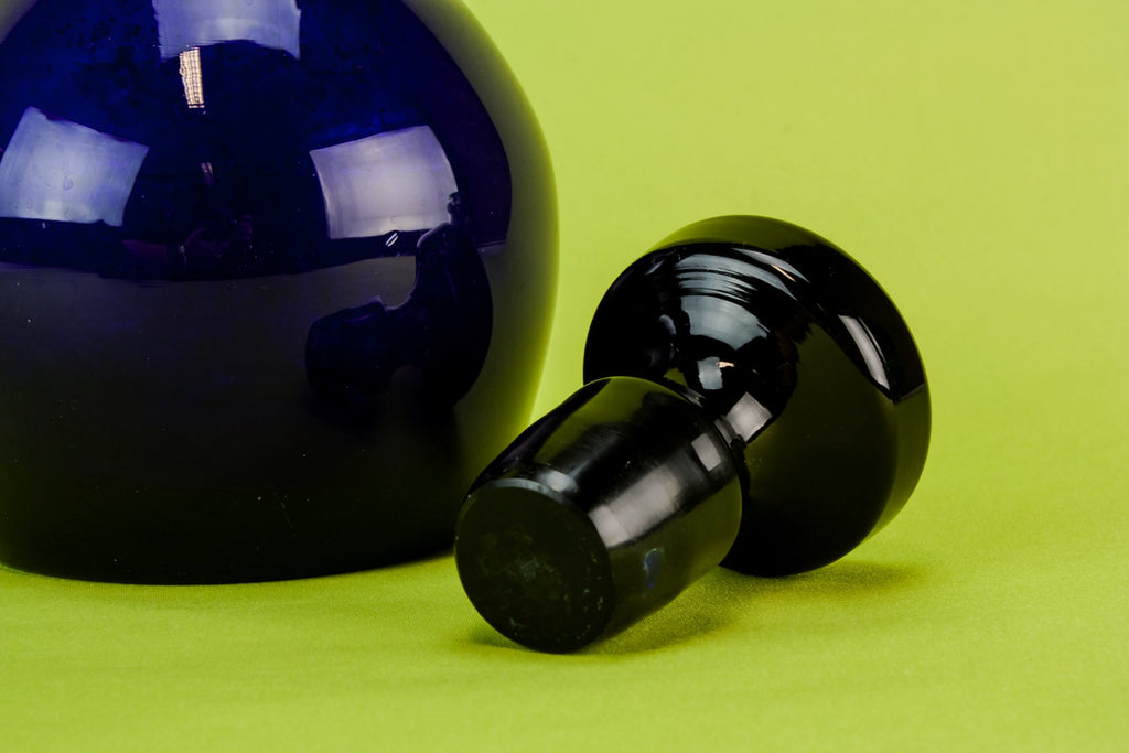 Bristol blue barrel decanter