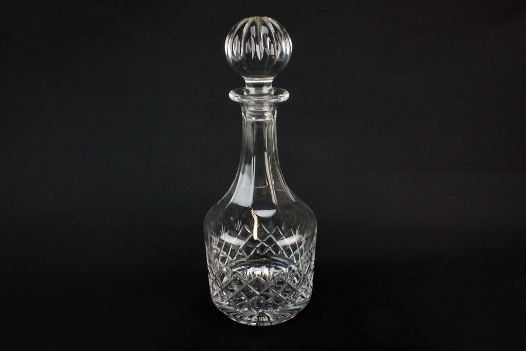 Large moulded glass decanter