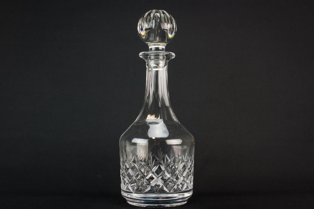 Large moulded glass decanter