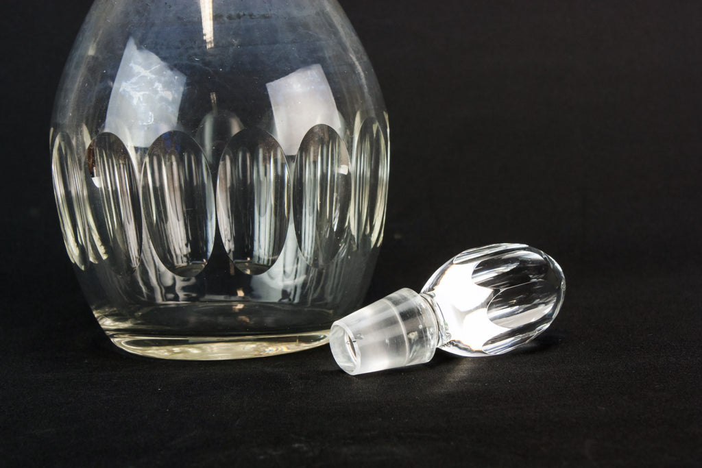 Cut glass wine decanter