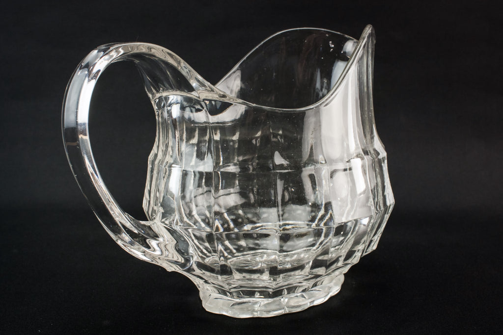 Pressed glass water jug