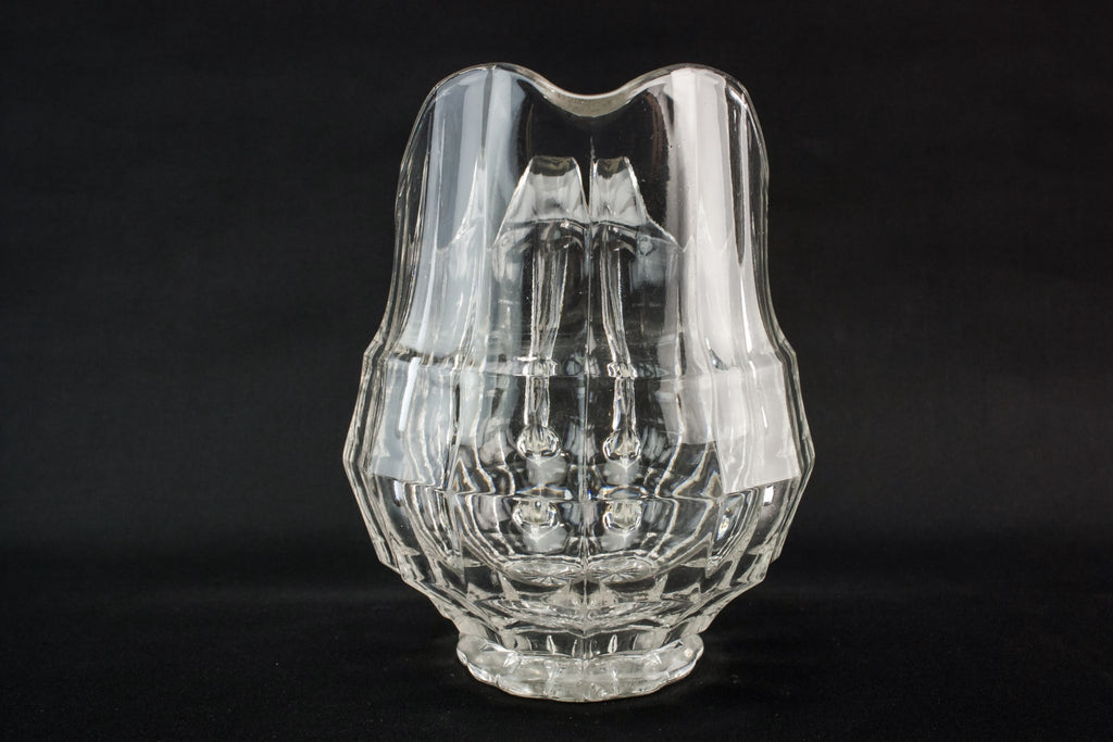 Pressed glass water jug