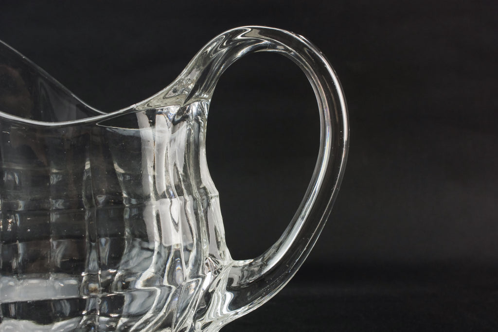 Pressed glass water jug