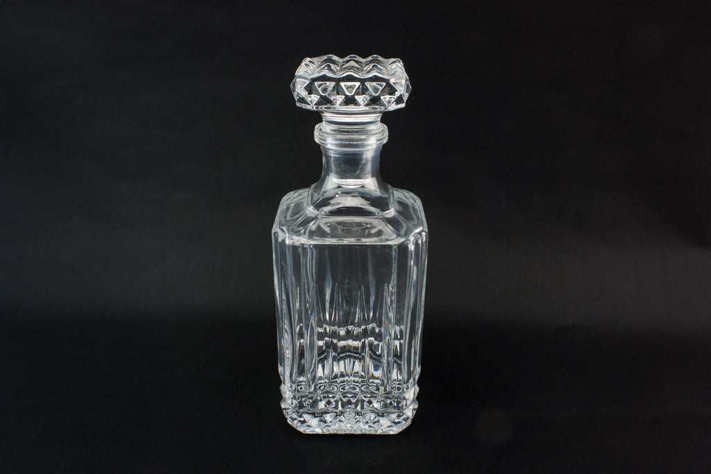 Moulded glass whisky decanter
