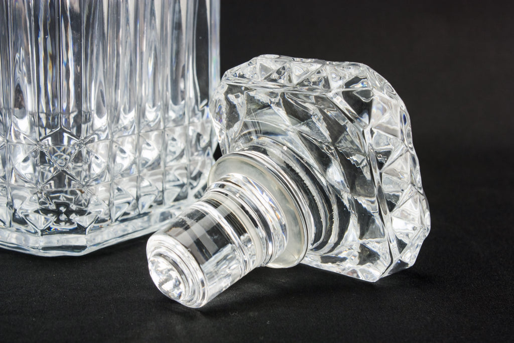 Moulded glass whisky decanter