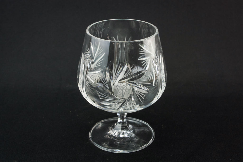 Glass brandy snifter
