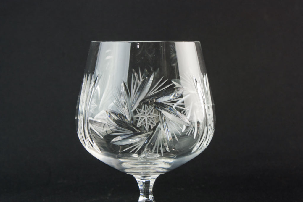 Glass brandy snifter