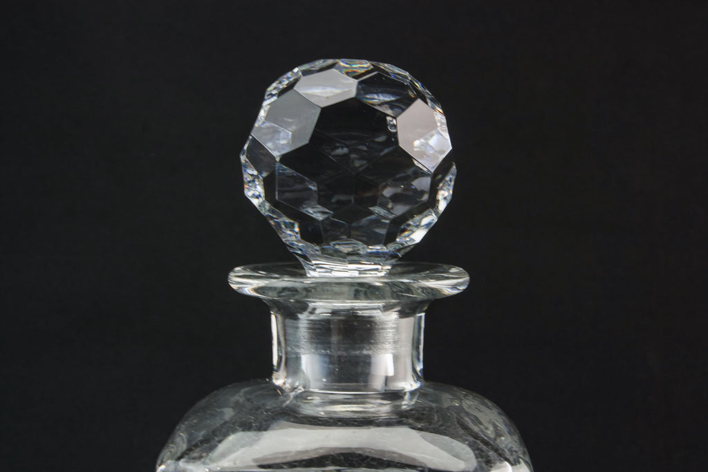 Moulded glass square decanter