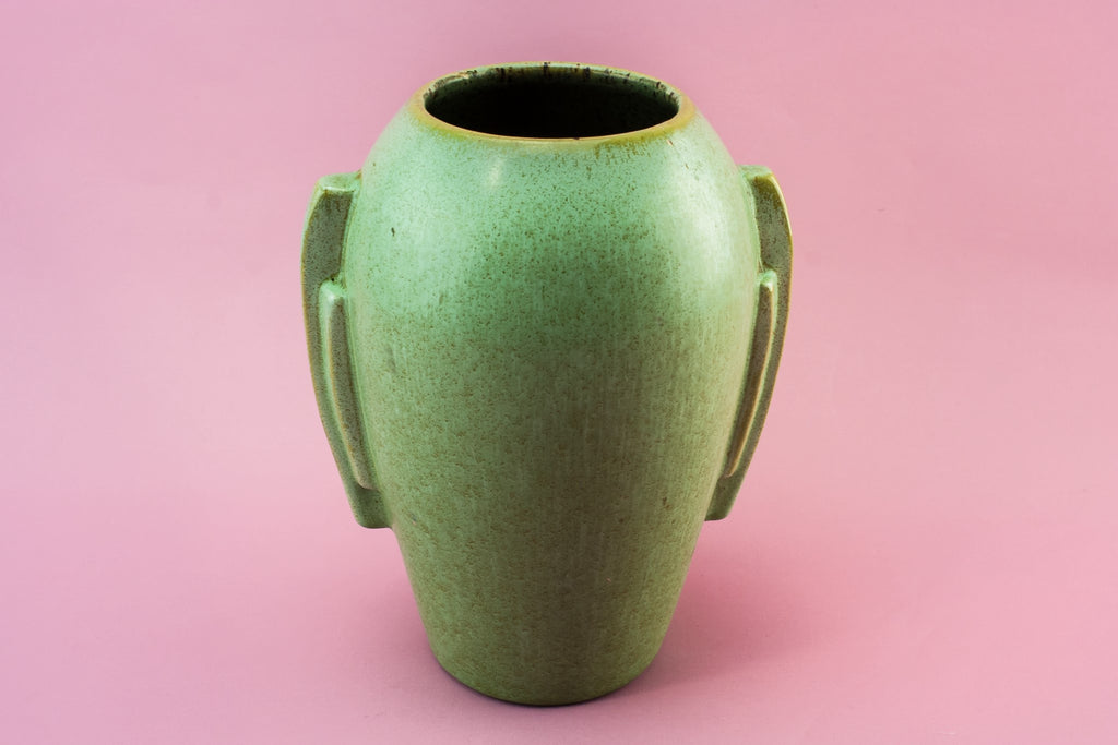 Green Art Deco vase