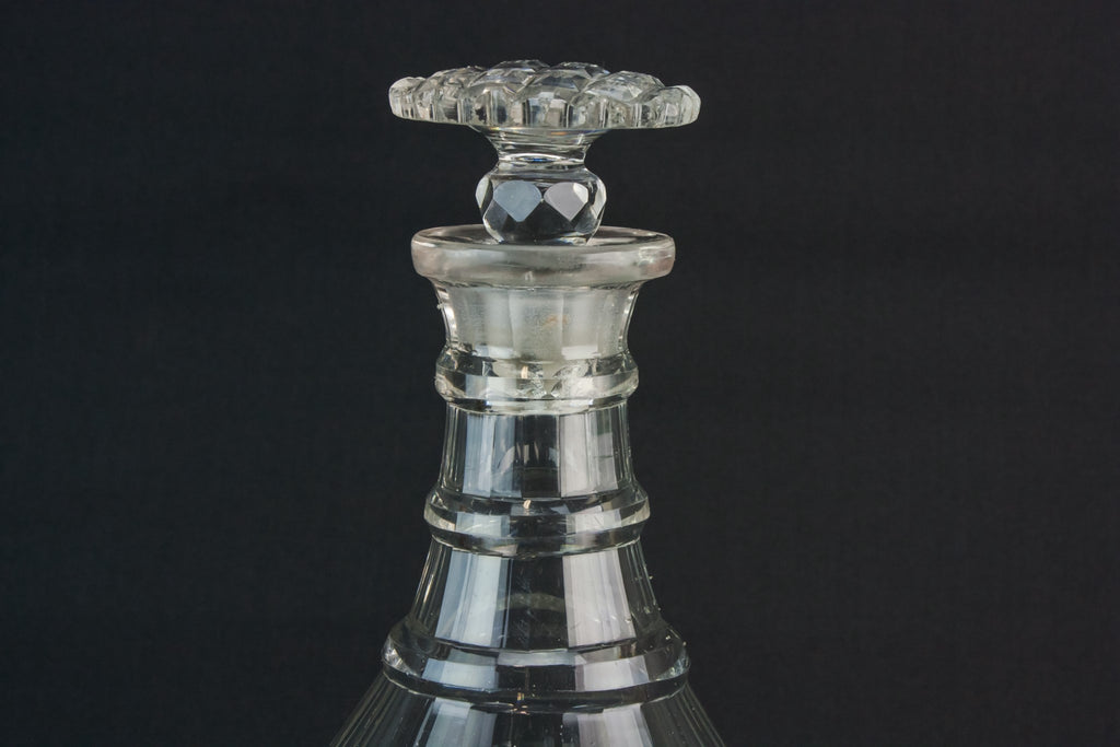 Georgian cut glass decanter